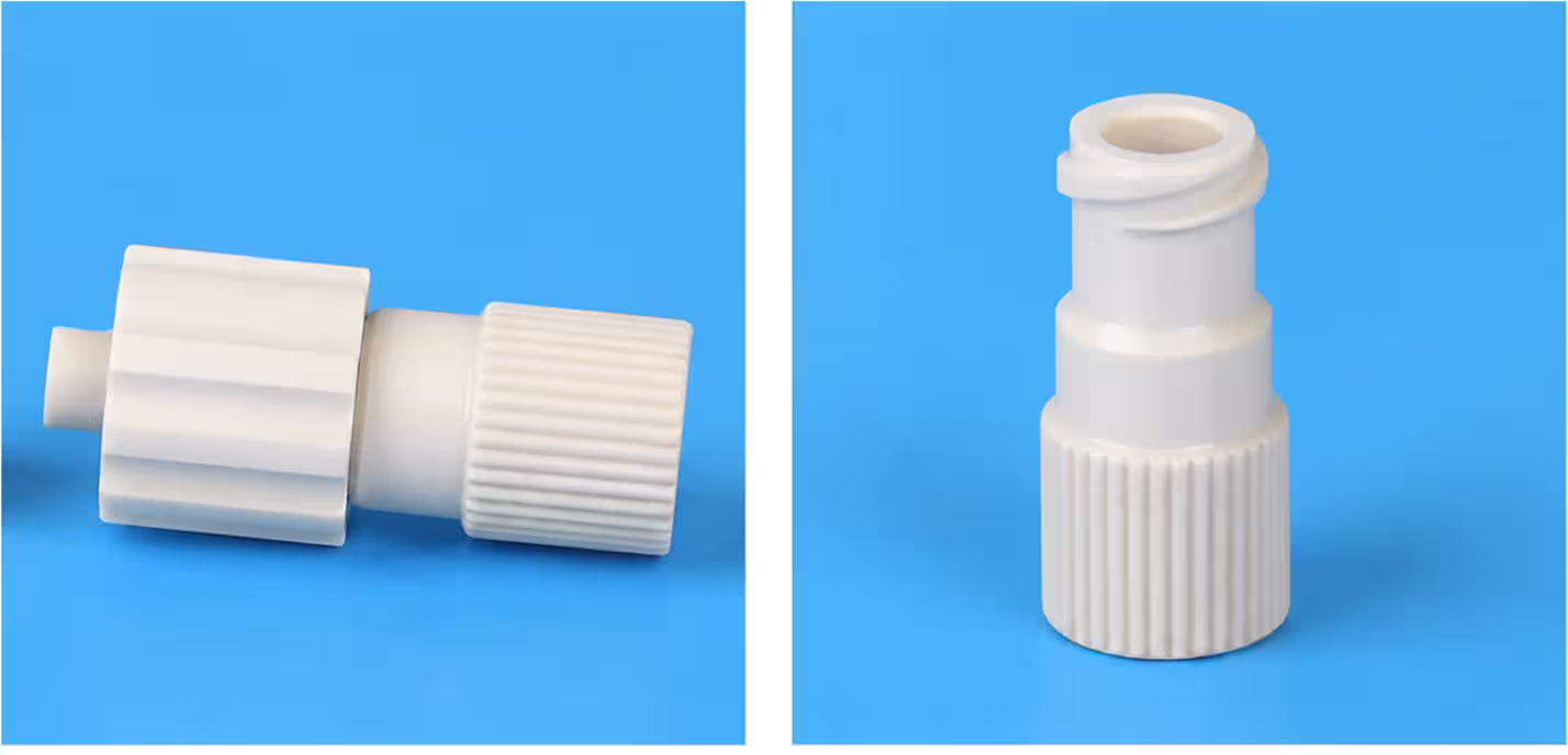Adaptateur PEEK Luer Lock mâle-femelle pour tubulures HPLC de 1/16" et 1/4" 7 Usine de connecteurs Luer Lock en PEEK