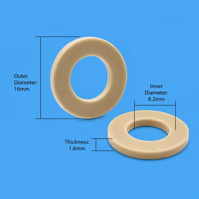 Rondelles plates en PEEK : joints d'étanchéité résistants aux produits chimiques et à la chaleur, pour raccords M5, M6, M8 et M10 Fournisseur de rondelles plates en PEEK