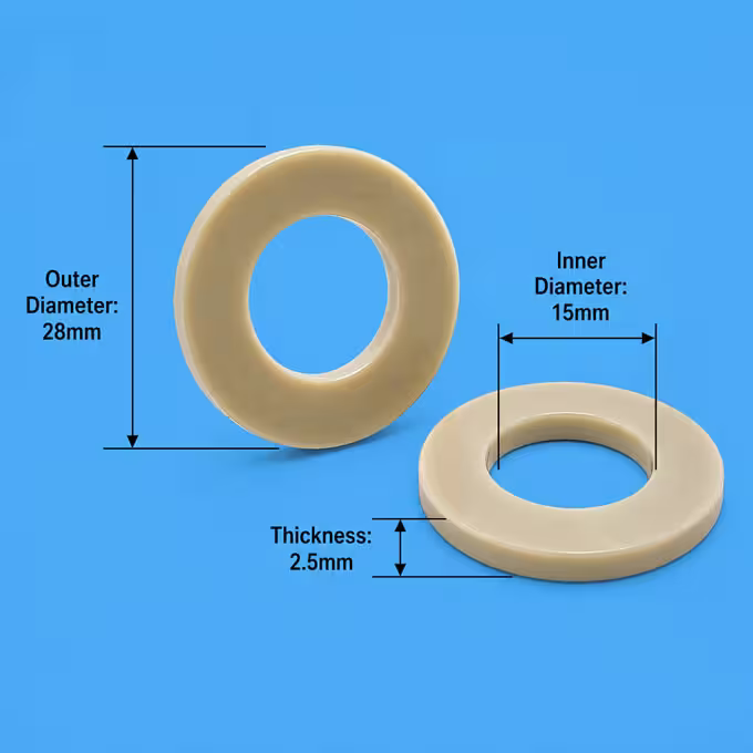 Arandelas de sellado de PEEK para pernos M12, M14, M16, M18 y M20; juntas resistentes a productos químicos y a altas temperaturas Fábrica de arandelas planas de PEEK