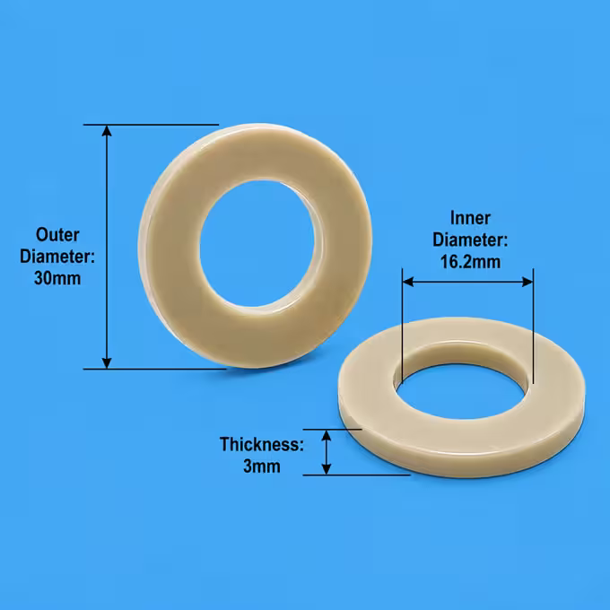 Arandelas de sellado de PEEK para pernos M12, M14, M16, M18 y M20; juntas resistentes a productos químicos y a altas temperaturas Fábrica de arandelas planas de PEEK