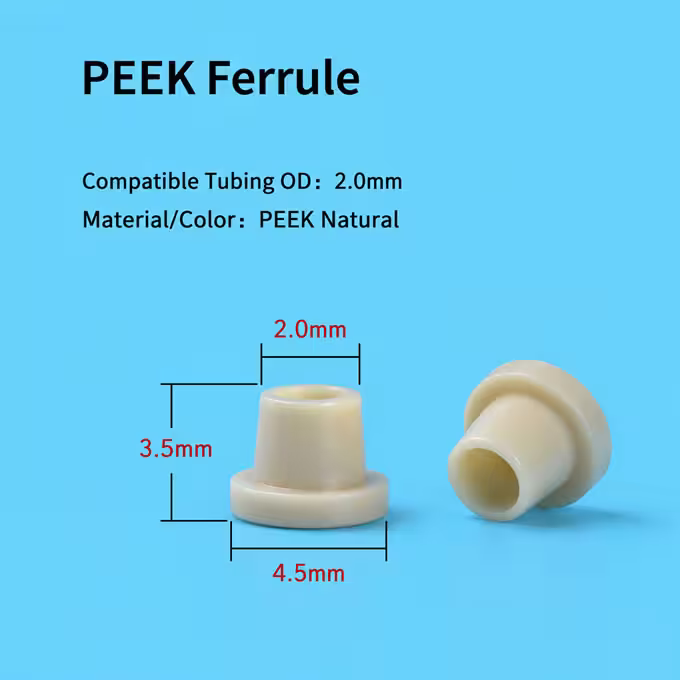 2,0 mm PEEK-Ferrule für HPLC-Schläuche und Ersatzanschlüsse – Hersteller PEEK-Hülse für 2,0-mm-Schläuche – Hersteller